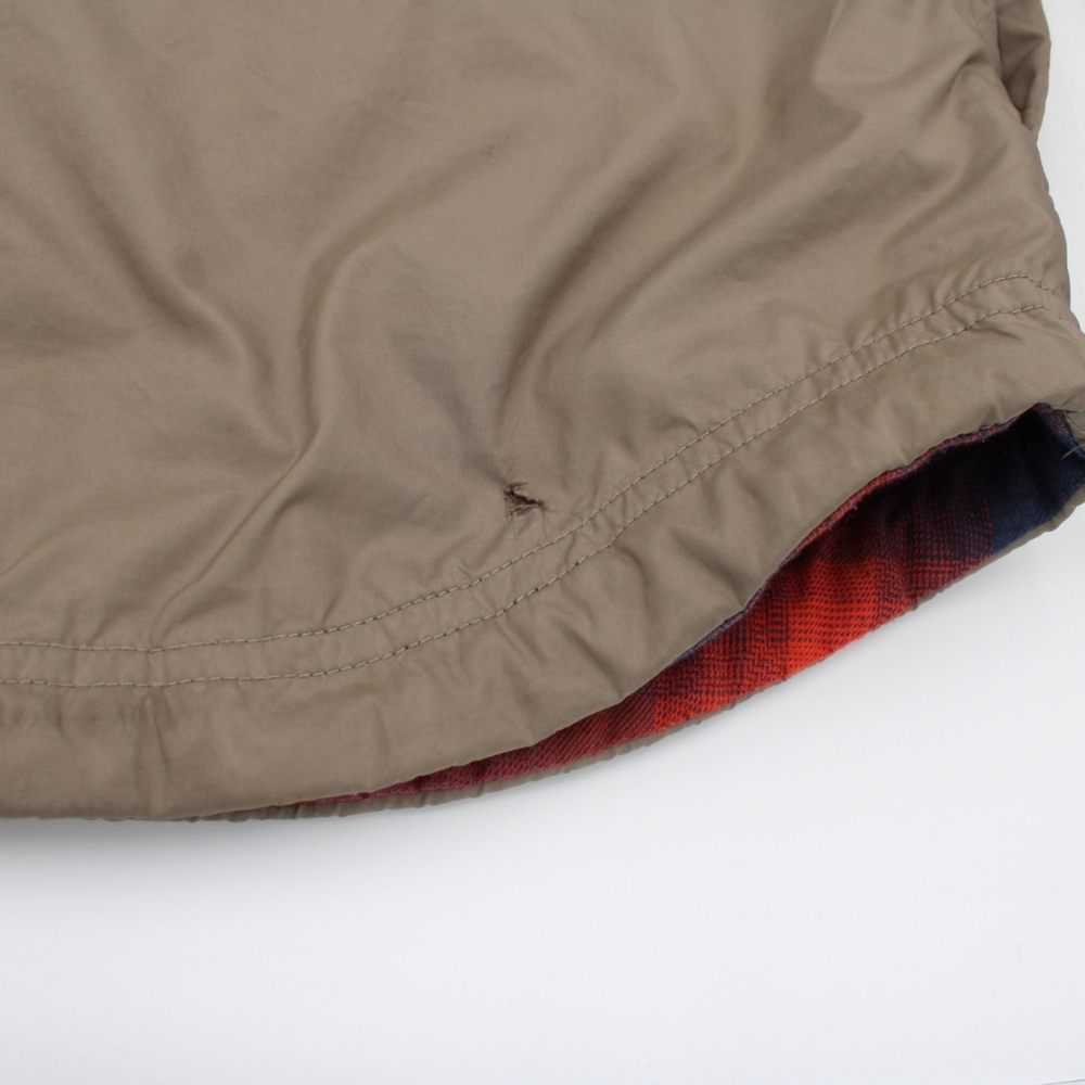 Men’s North Face Reversible Jacket – Size M – Tan/Red Plaid - Picture 9 of 11